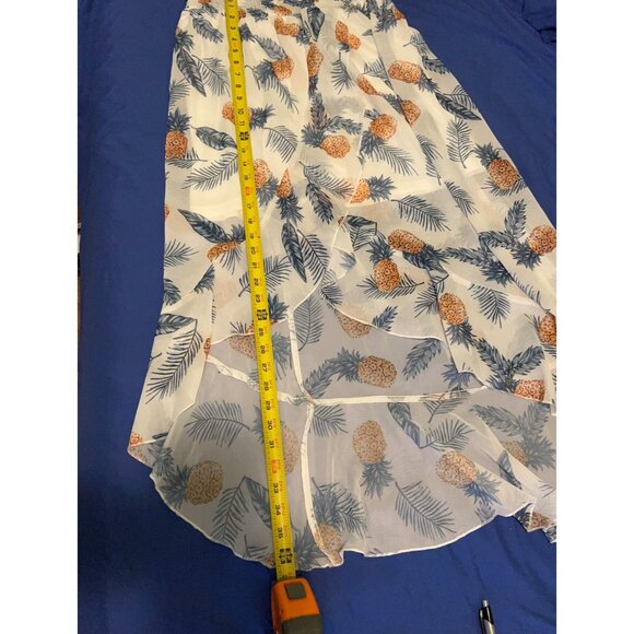 Cupshe Ruffle Chiffon Stretch Waist Maxi Medium - Picture 14 of 16